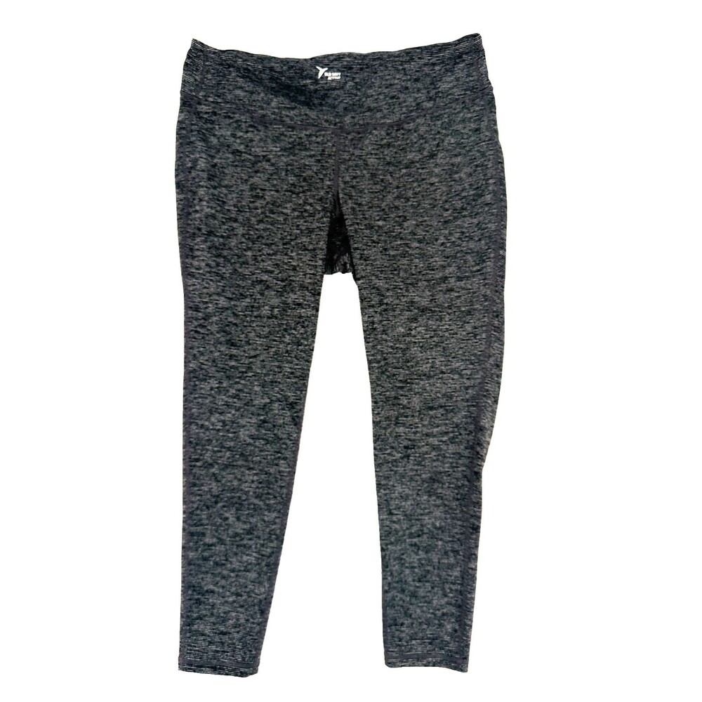 Old‎ Navy Active Go-Dry Gray Heather Cropped Leggings Womens XXL